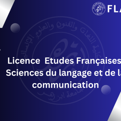 Etudes Françaises : Sciences du langage et de la communication